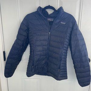 Patagonia Womens Down Sweater Jacket - Navy, Size S